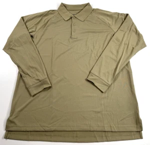 NWOT XL REG 5.11 TACTICAL MENS PERFORMANCE L/S POLO SHIRT 72049 SILVER TAN XL - Picture 1 of 2