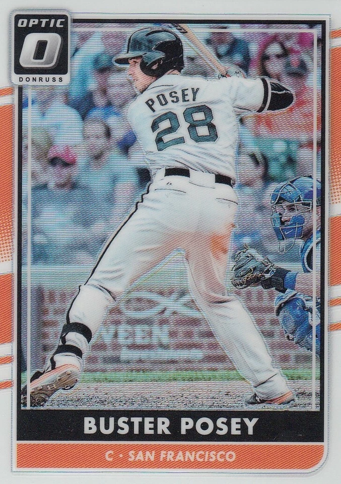 BUSTER POSEY DONRUSS OPTIC HOLO SILVER REFRACTOR GIANTS #155 2016 16 PANINI - Image 1 of 1