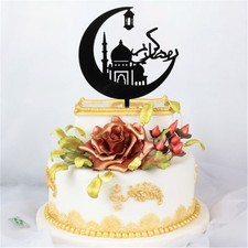 EID MUBARAK cake topper Ramadan musulmano Hajj MUBARAK Islam Ramadan Decorazione Festa