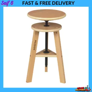 MEEDEN Wood Drafting Stool, Adjustable Height Stool, Swivel Stool, Artist Stool - Picture 1 of 8