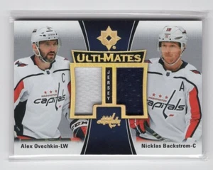 2022/23 ULTIMATE COLLECTION ALEX OVECHKIN NICKLAS BACKSTROM ULTI-MATES JERSEY - Picture 1 of 1