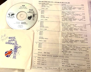 7/23/93 ROCK OVER LONDON LIVE PERFORMANCES: U2 & LOU REED, BELLY, THE CURE - Picture 1 of 2