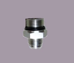 JIC to ORB Male Fitting Adapter JIC 37 #4 AN-04 to SAE 7/16-20 Oil Fuel Gas J9 - Picture 1 of 1
