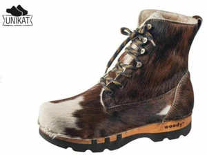Woody Hombre Botas Piel de Vaca Fellschhuh Talla 40-48 Forro de Cordero - Bild 1 von 3