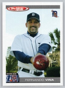 2004 TOPPS TOTAL #455 FERNANDO VINA  DETROIT TIGERS