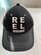 Reel Legends Black Fishing SnapBack Mesh Adjustable Baseball Hat