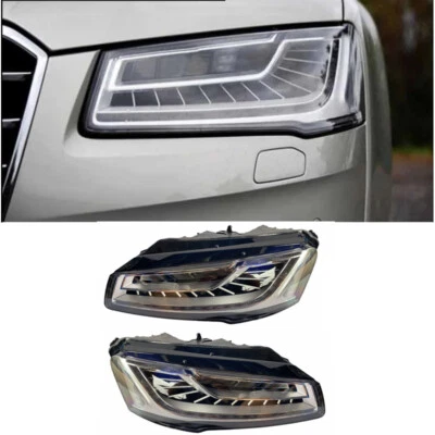Actualización para Audi A8 A8L D4 2011-2017 faros LED completos DRL matriz luces de señal Foto 1 de 4