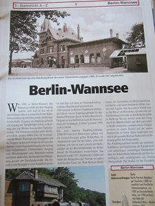  Bahnhof mit Gleisplan Berlin Wannsee 6S - Bild 1 von 2