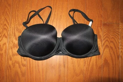 38B ❤️ SUJETADOR ROSA VICTORIA'S SECRET ❤️ SIN TIRANTES MULTIWAY PUSH UP Lg.PAD NEGRO NUEVO CON ETIQUETAS Foto 1 de 4