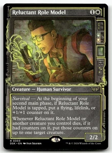 Reluctant Role Model Showcase MTG Duskmourn: House of Horror 303 R NM - Picture 1 of 2