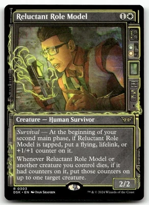 Reluctant Role Model Showcase MTG Duskmourn: House of Horror 303 R NM - Image 1 of 2