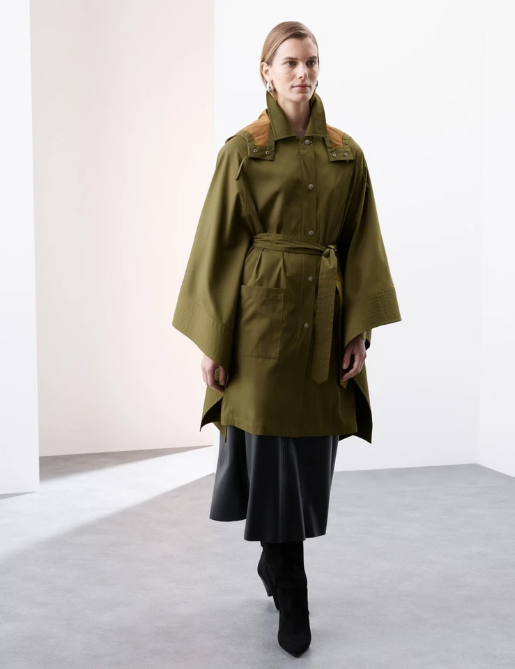 M&S - Autograph Womens Khaki Trench Women Coat - Image 1 of 4