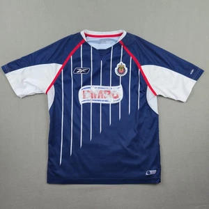 Maglia calcio vintage Club Deportivo Chivas maglia uomo L blu Reebok y2k calcio - Foto 1 di 13