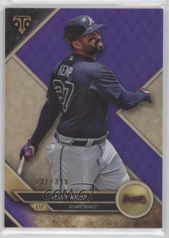 2017 Topps Triple Threads Amethyst /340 Matt Kemp #56 - Image 1 of 2