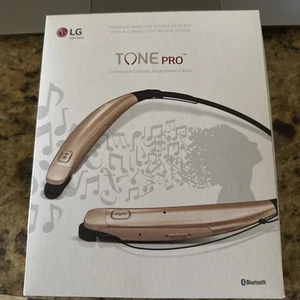 LG HBS-770 V2 Tone Pro Casque Sans Fil Neckban Bluetooth OR, SCELLÉ - Photo 1 sur 3