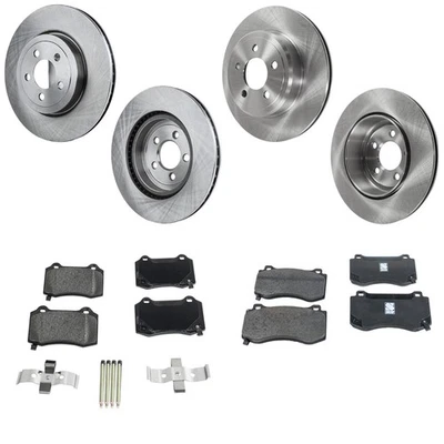 Kit de frenos de disco y pastillas para Dodge Challenger 2018-2020 disco delantero trasero 345 mm Foto 1 de 4