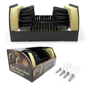 Heavy Duty Boot Scraper Brush Mat – Outdoor Mud & Dirt Cleaner for Shoes Wellies - Picture 1 of 9