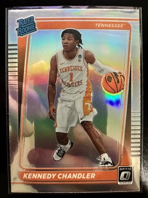 Kennedy Chandler 2022 Optic Draft Picks #17 Rated Rookie Silver Prizm Tennessee - Image 1 of 2