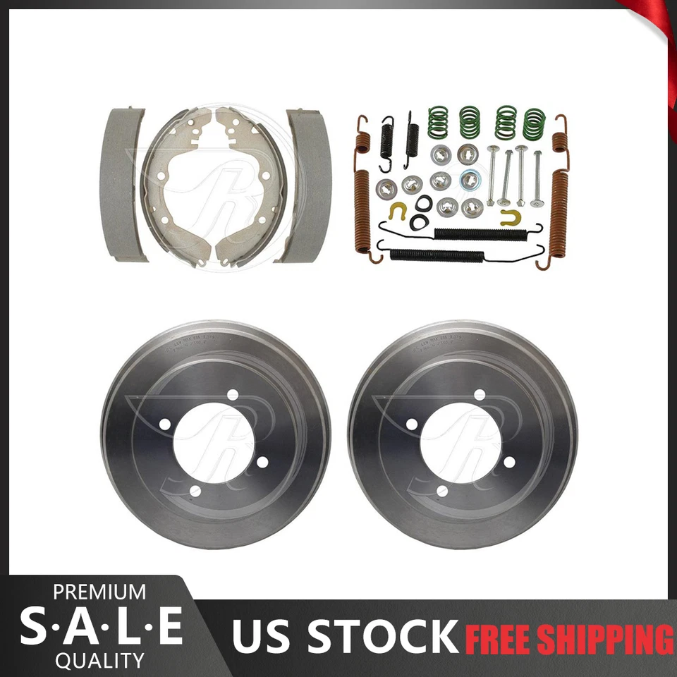 Rear Kit Brake Drums & Brake Shoes Hardware Kit For 1995-1998 Mitsubishi Galant - Image 1 of 4