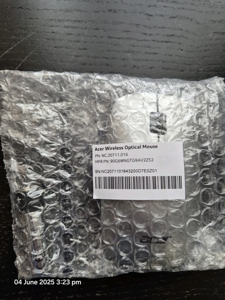 Acer Wireless Optical Mouse Black - Image 1 of 3