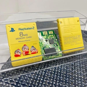 PlayStation 2 Memory Card Salgetchu Yelow Used, Tested, Cleaned - Picture 1 of 4