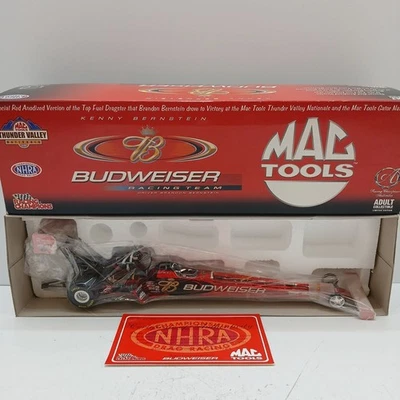 Coche de carreras Kenny Bernstein BUDWEISER Bud King Top Fuel Dragster 1/24 DieCast NHR Foto 1 de 4