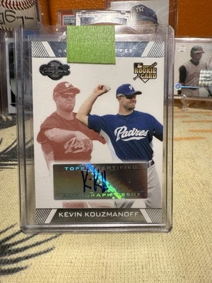 2007 Topps Co-Signers Kevin Kouzmanoff Rookie Auto RC SP /275 Red - Padres - Image 1 of 4