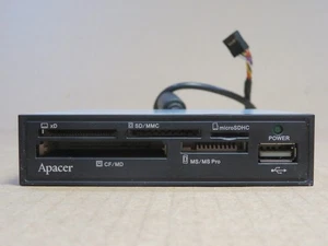Apacer Media Card Reader P/N: APAE501B 6 Slot Multi Card Reader INTERNAL – Black - Picture 1 of 8