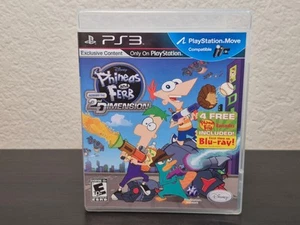 PS3 Phineas and Ferb Across the 2nd Dimension Spiel CIB + Blu-ray 2011 Neuwertig - Bild 1 von 3