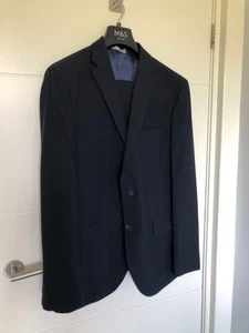 Marks and Spencer Hombre Azul Marino Traje Chaqueta 42R Pantalón 36S - Imagen 1 de 9