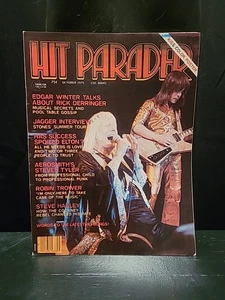 Vintage October 1975 HIT PARADER Rock & Roll Magazine KISS Centerfold Poster - Picture 1 of 7