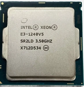 Intel Xeon E3-1240 v5 3.50GHz 8MB L3 Cache Socket LGA1151 CPU Processor SR2LD - Picture 1 of 2