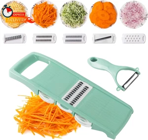 Mandoline Allesschneider für Küche 7 in 1 Gemüse/Käse/Kartoffel/Karotte/Gurke - Bild 1 von 8