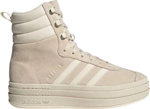 Size 7- Adidas Originals Women's Gazelle Boots, Wonder White. - Picture 1 of 7