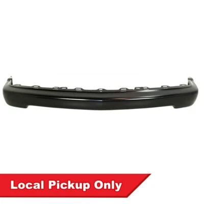 New Front Black Steel Bumper For 98-04 Chevrolet S10 Pickup & Blazer GM1002367 - Image 1 of 4