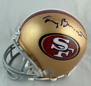TONY BENNETT SIGNED AUTOGRAPHED SAN FRANCISCO 49ERS MINI HELMET BAS COA H99290 - Bild 1 von 2