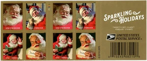 2018 - Sparkling Holidays - 50 cents - Twenty Forever Self-adhesive Stamps - Picture 1 of 2