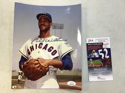 BILLY WILLIAMS AUTOGRAPHED SIGNED 8X10 PHOTO CUBS JSA CERTIFICATION - Image 1 of 4