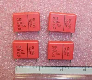QTY(20) .15uf 400V 10% METALLIZED POLYPROPYLENE CAPACITORS MKP10-.15/400/10 WIMA - Picture 1 of 1