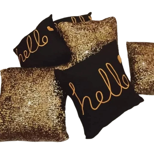 Handmade Decorative Hello Throw Pillow Home Décor Living Bedroom Interior Design - Image 1 of 1