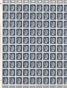 Stamp Germany Mi 783 Sc 508 Sheet 1941 WWII Fascism Hitler Head War Era MNH F - Picture 1 of 3