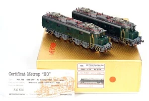 Vintage METROPOLITAN SA 796 H0 HO BRASS SBB-CFF Ae 8/14 No. 11 801 vert - Picture 1 of 10