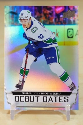 2022-23 Upper Deck Debut Dates #DD-2 Vasily Podkolzin - Vancouver Canucks - Image 1 of 2