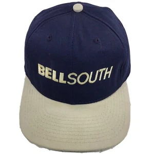 Vintage Bellsouth Bruno’s Adjustable Strap Back Blue Cap/Hat Made In The USA - Picture 1 of 11