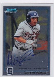 2010 Bowman Chrome Prospects Autographs Wilkin Ramirez Auto Detroit Tigers