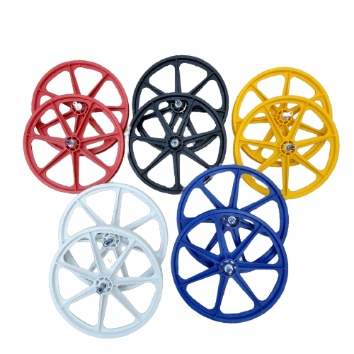 Skyway 24" Tuff II CRUISER Wheels Wheelset Yellow Red Black White BMX Cruiser - Image 1 of 4