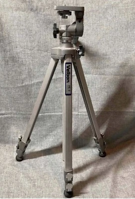 Velbon VE-3 Aluminum Professional Adjustable Tripod 22"-60" Camera Video Photo - Image 1 of 3