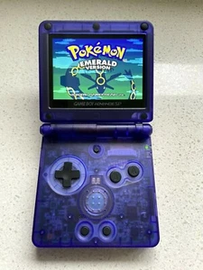 Nintendo Gameboy Advance SP GBA IPS V2 Backlit LCD Screen Console AGS 101 PURPLE - Picture 1 of 4