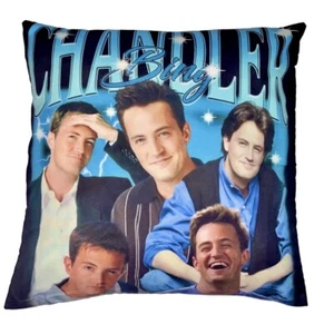 Friends TV Show Chandler Bing Cushion Cover Pillowcase Matthew Perry Gift Decor - Picture 1 of 2