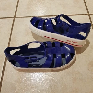 EUC DOLCE&GABBANA BOYS SANDALS CHILD Royal BLUE 30 RRP euro 239 - Picture 1 of 12